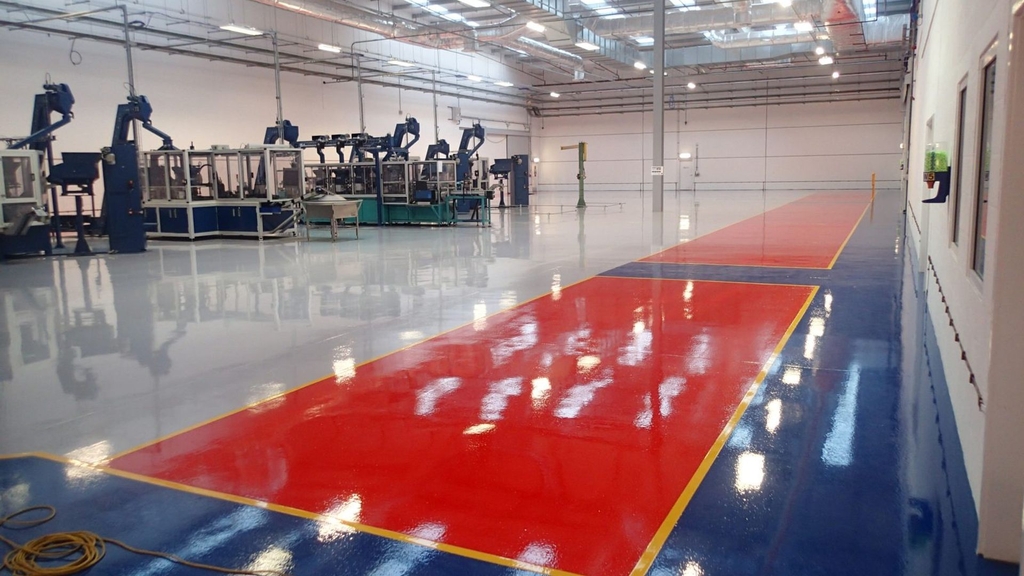 Resin Flooring Solution at global munitions manufacturer